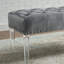 Banc rembourré en velours capitonné Valley-803745740