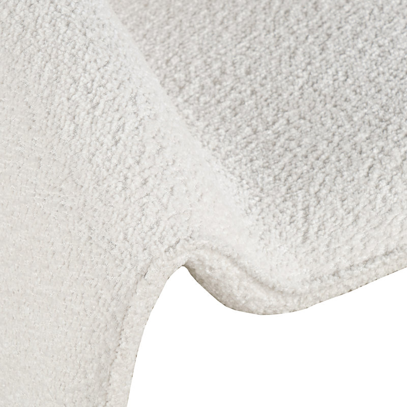 Cervando Upholstered Armchair, Ivory Polyester