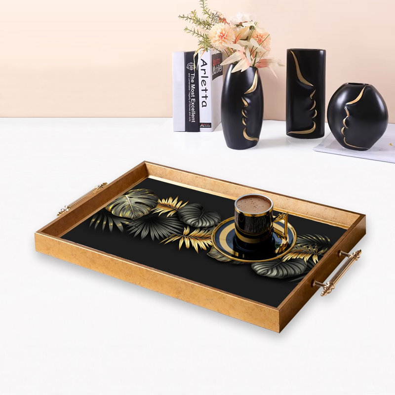Élégant plateau en verre de 19,7 po x 11,4 po x 1,4 po | Fabrication 100% verre durable | Facile à nettoyer avec un chiffon humide | Idéal pour le service, la présentation décorative et l'organisation | Ajout élégant à la décoration intérieure