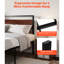 King Size, Metal Bed Frame, Headboard, Under Storage Compartment, Strong, Noise-Reducing, Vintage Brown, Black Appearance, 1000Lb Weight Limit, Hotel Refurbishment Area, , Noise-, Design, Load