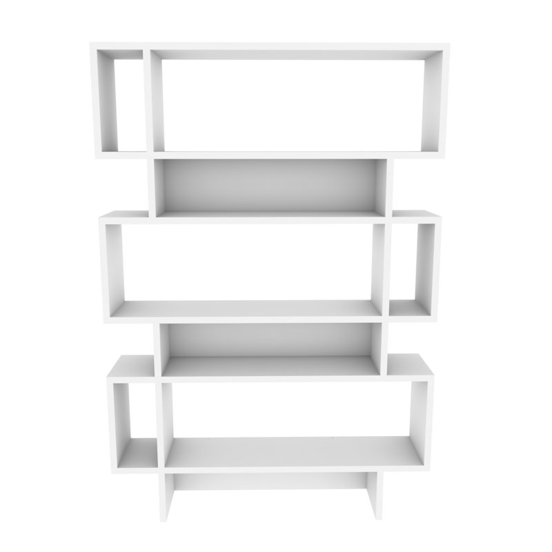 Jaquarion 130.8cm H x 90cm W Geometric Bookcase