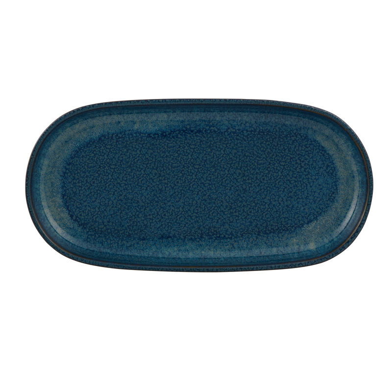 Gemstone Lapis Lazuli Stoneware Salad/Dessert Plate