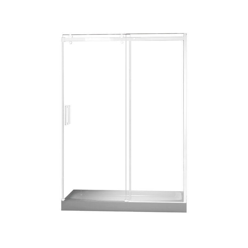 Porte de douche 60 po, Blanc