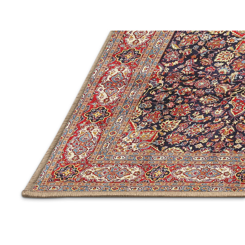 Tapis traditionnel 100% lavable à la machine 3932, Rectangle 2 pi x 3 pi