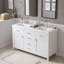 Meuble-lavabo double avec tiroirs et tablette réglable
