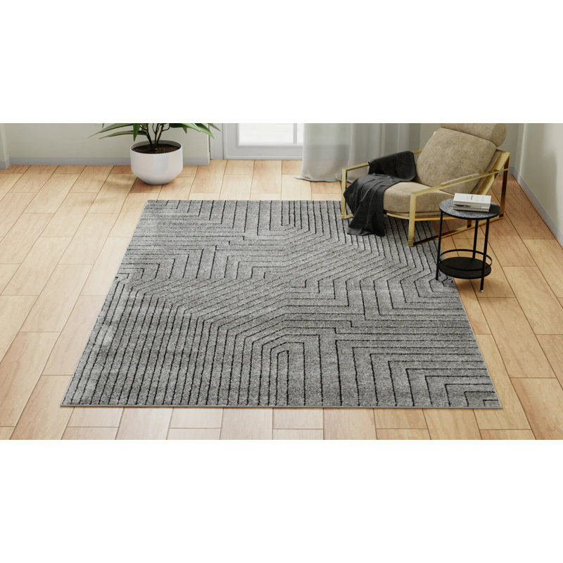 Neace Contemporary Online Area Rug, Rectangle 2' x 4'