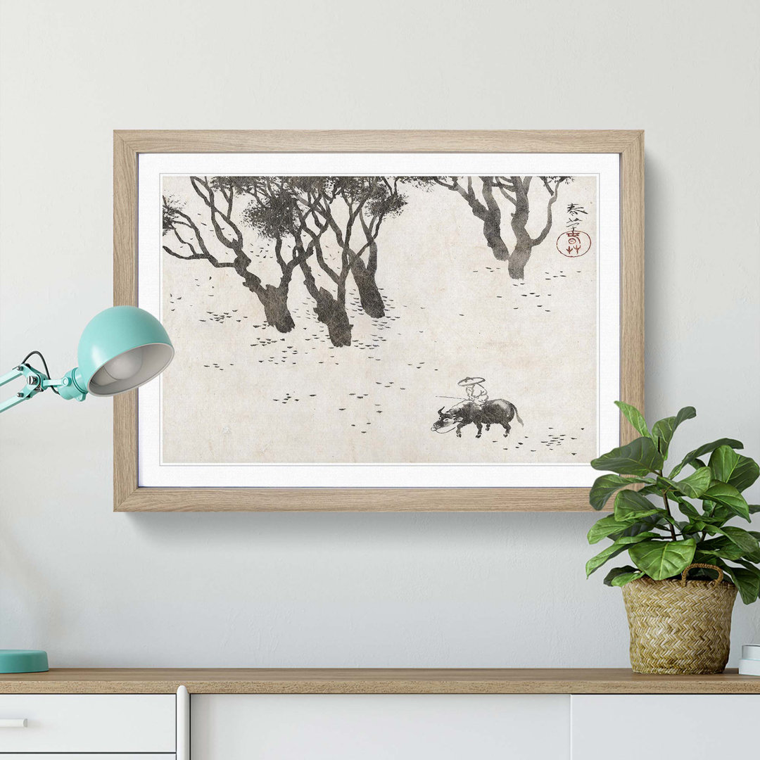 Herd Boy by Hishida Shunso - Picture Frame Painting Print