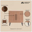Armoire décorative en érable-587464131