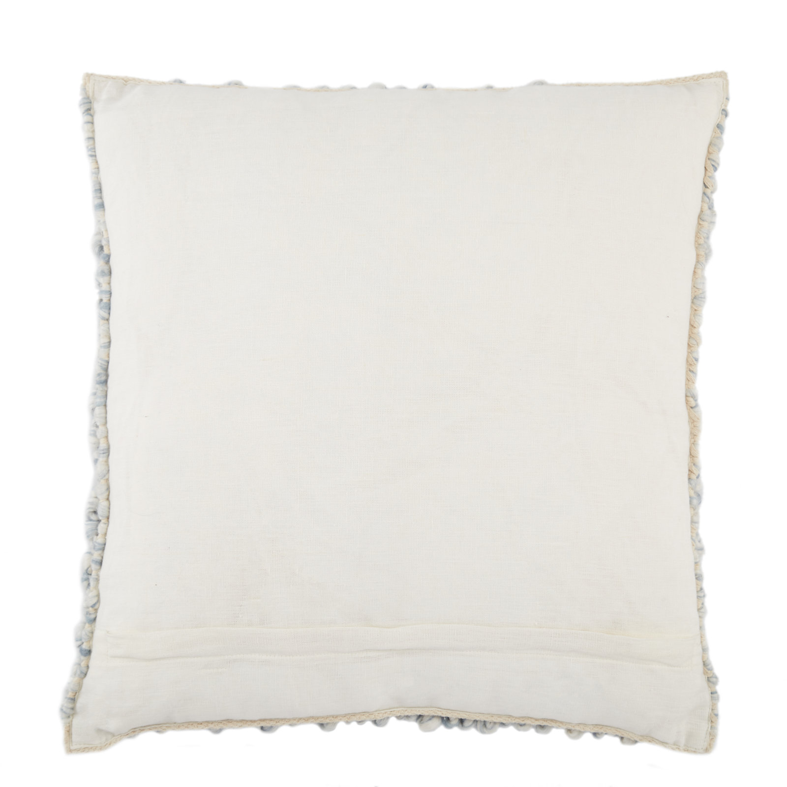Upson Embroidered Wool Throw Pillow, Down, Light Blue