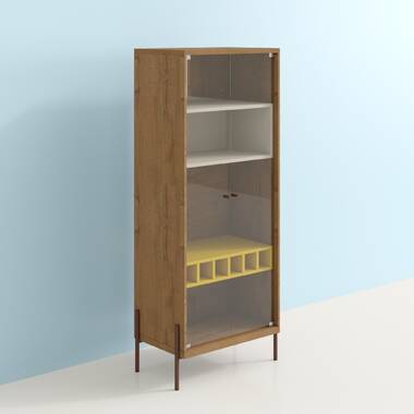 EEI6638OAK by Modway - Tessa Tall Storage Display Cabinet - Oak