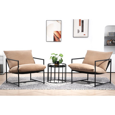 Fauteuil large en velours 32,6 po Daut