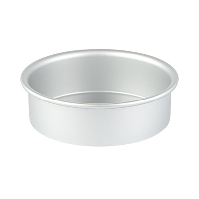 Plaques de cuisson à parois droites 6 x 2 pouces, 12 moules à gâteaux ronds en aluminium anodisé, prêt à être utilisé au four, congelés, résistants aux graisses, pour gâteau d'anniversaire