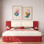 Lit plateforme tapissier avec tablettes-76383255-76383253