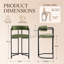Beatryce Bar Stools Upholstered Counter Stool with Metal Frame Modern Bar Chairs for Kitchen Dining Room -896570714