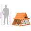 Cage à lapin en pin massif et bois de sapin 59,8 po x 50,4 po x 42,5 po