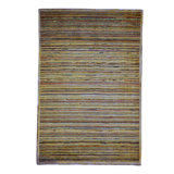 Hand-Knotted High-Quality Brown/Yellow/Blue Area Rug
