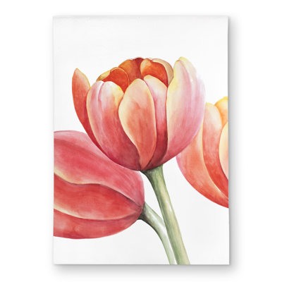 Three Tulips Closeup Rug | Floral Bedroom Outdoor Decor