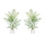 Brisbane 5.5' Outdoor UV Rated Kentia Palm Drop-In Trees with Fiberstone Pots