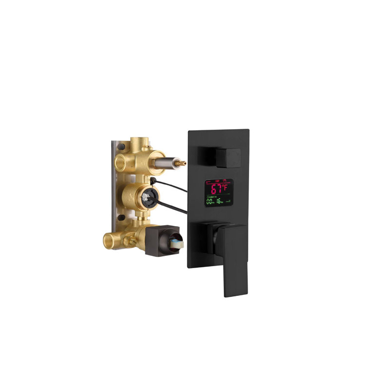 All-In-One Kit with Rough in-Valve, Matte Black