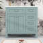 Meuble-lavabo autoportant avec lavabo en céramique, 3 tiroirs et armoire de rangement-977940261