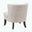 Fauteuil d'appoint capitonné, mousse haute densité et pieds en bois foncé-1774085665