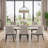 Senon Rectangular with Iron Base Dining Table