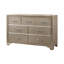 Ensemble de chambre à coucher rembourrée champagne Rianon_4 pièces-266748583