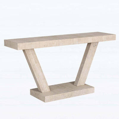 Vintage Distressed Wood Entryway Console Table