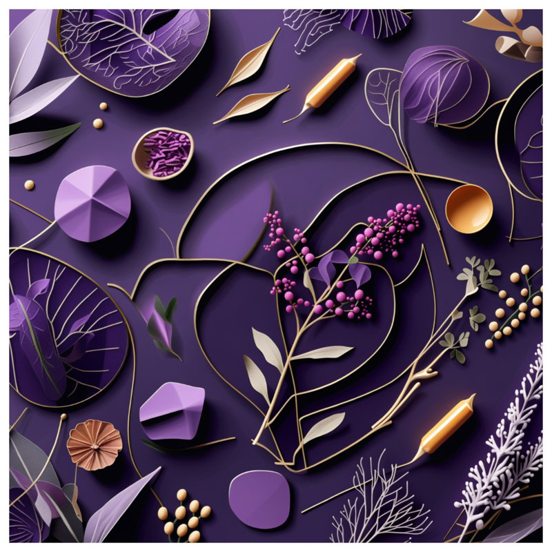 Tapisserie murale botanique - Décoration murale nature, 104 po H x 88 po avec 4 œillets