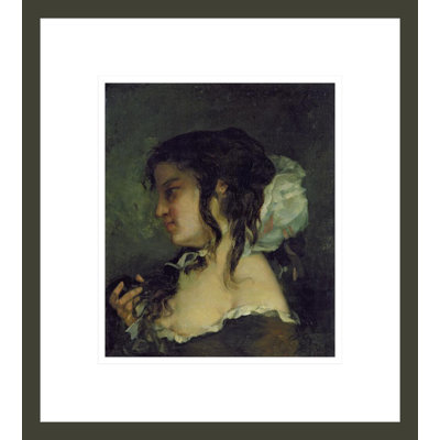 «Reflection» par Gustave Courbet, impression giclée sur cadre