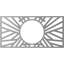 H 16 po x l 8 po x H 5 7/8 po x P 1/2 po Médaillon de plafond en PVC de qualité architecturale, argent chaud antique-40715036-40716855