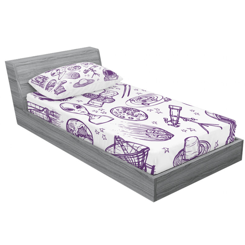 Microfiber Sheet Set, Twin Sheet Set + Fitted Sheet + 1 Pillowcase