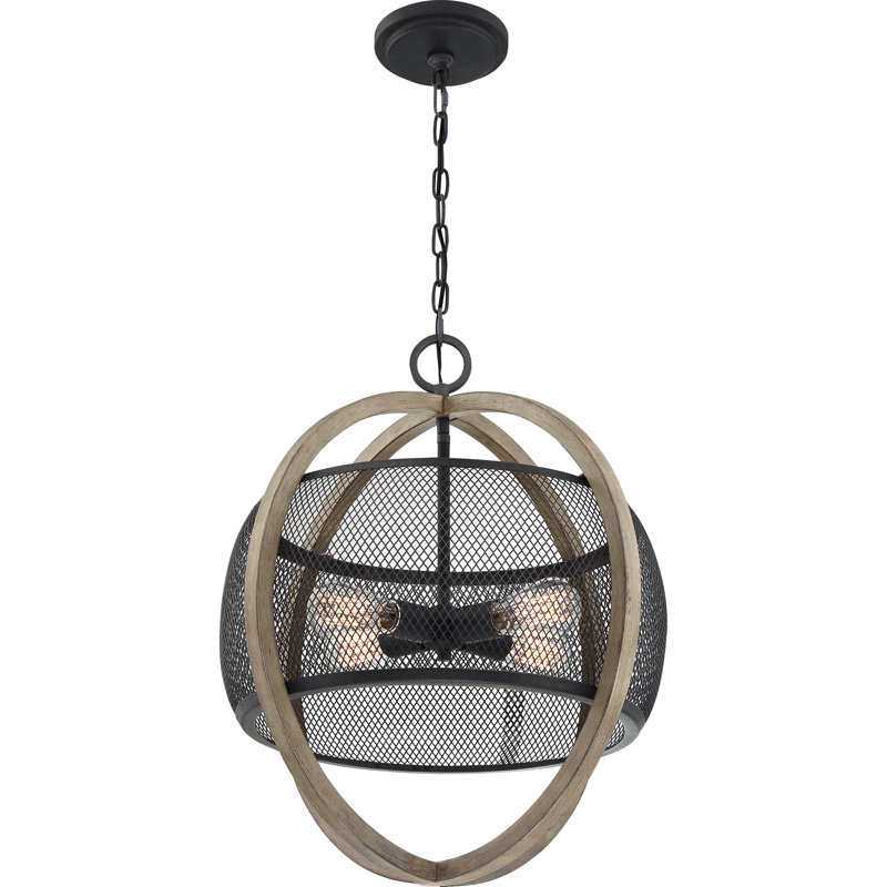 Luminaire suspendu sphère 4 lumières Lowrey