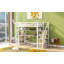 Lit mezzanine en métal avec escalier, bureau intégré et tablettes-1752076863