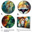 Portrait de lion coloré I - décoration murale lion-258693920-258693930