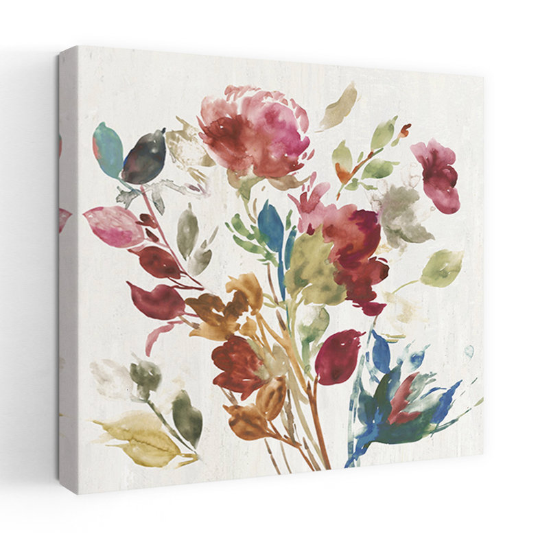 Art floral rétro, rétro, délicat et élégant, H 36 po x l 36 po