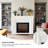 47.24"Modern Simulated Flame Heating Electric Fireplace-360346740