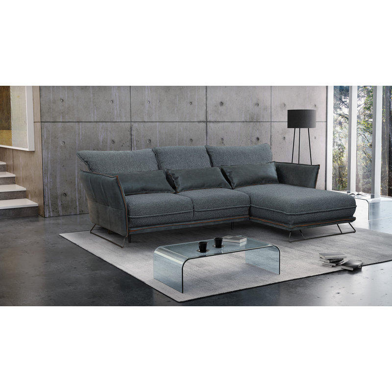 Gieselle 4 Seater Corner Sofa with Storage, Right Hand Facing, Sky/Athlantic