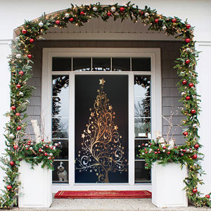 The Holiday Aisle® Christmas Tree Door Mural & Reviews | Wayfair