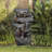 Glines Outdoor Weather Resistant Wall Fountain With Light Fountain with Light