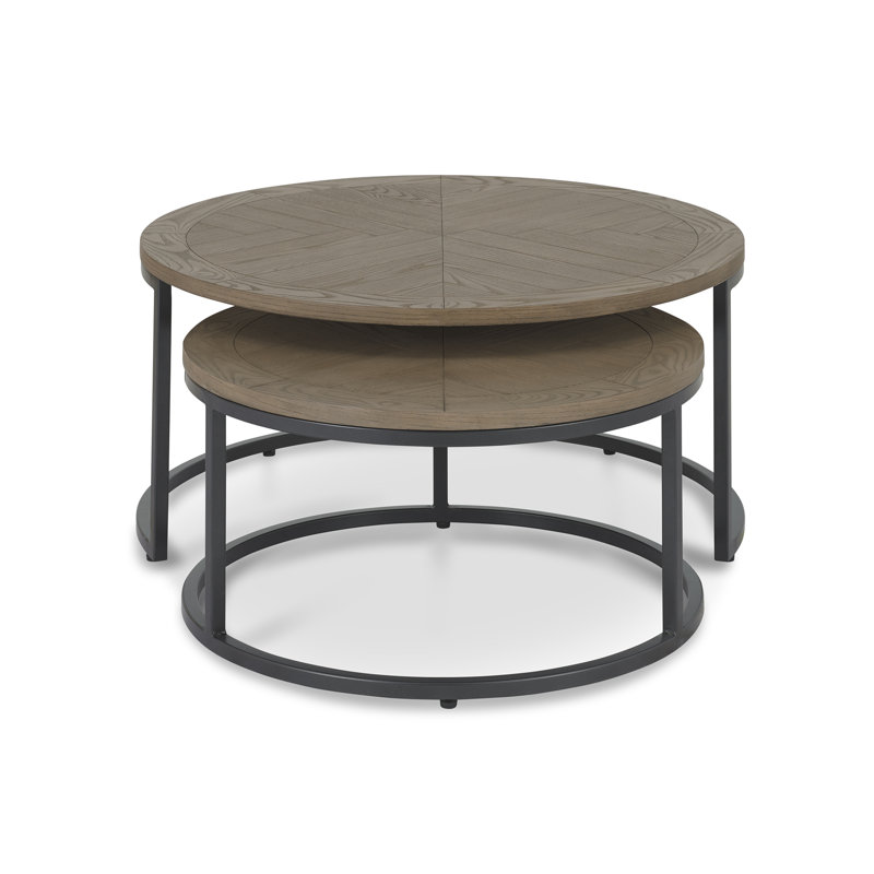 Arelle Frame Coffee Table, Brown, Black