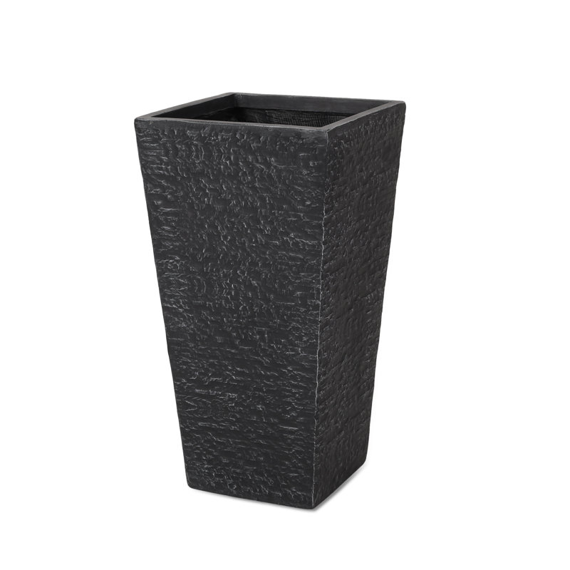Outdoor Gray Magnesium Oxide Planter - 15.18 In. Depth, Width, 30.2 Height, 33.2 Lb, 32.5 Package 19 18.5 37.94 Lb Weight In For Outdoors