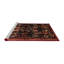 Tapis oriental multicolore tissé à la machine Oriental-157706489