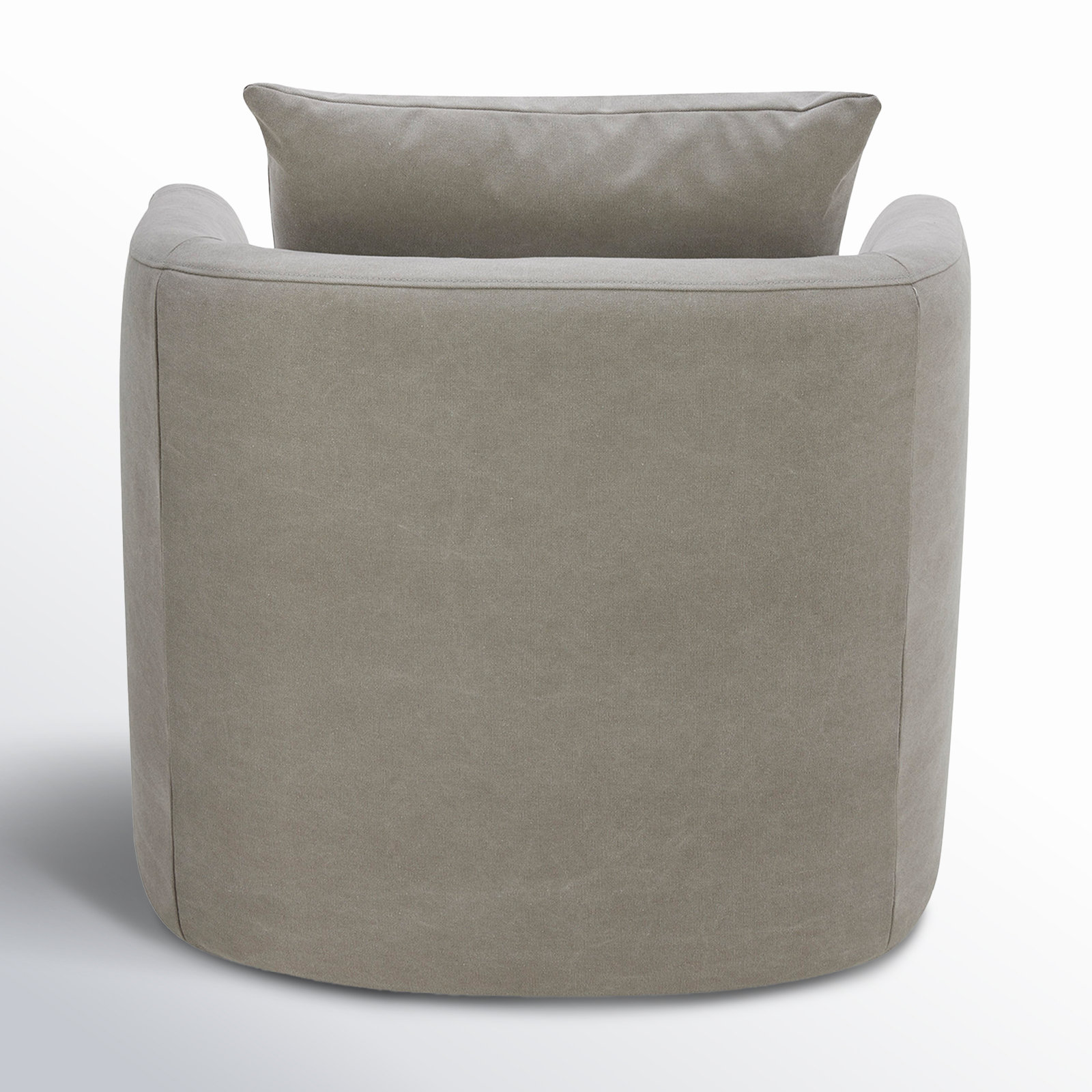 Menta Accent Chair, Capricorn Light Grey Canvas