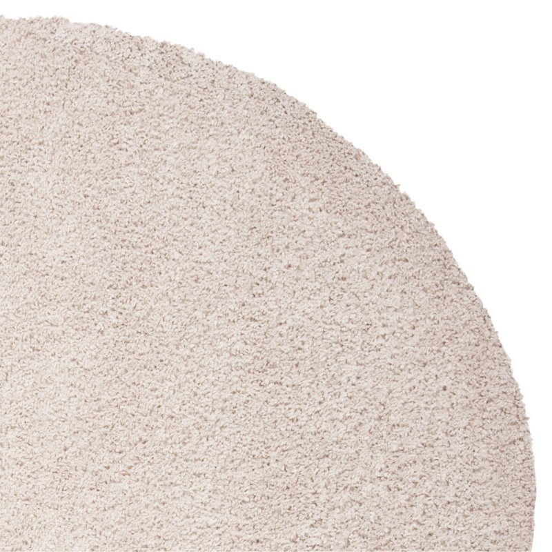 Peake Shag, Beige, Round 201 cm