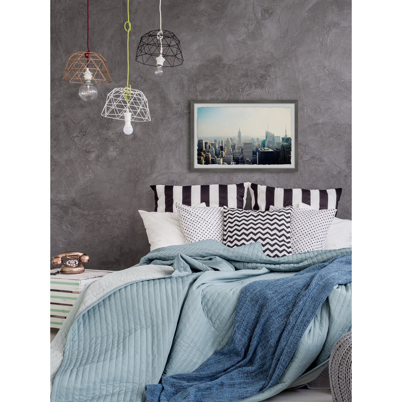 At The Top Of The City - Single Picture Frame Print, 38cm H x 45cm W x 3.81cm D
