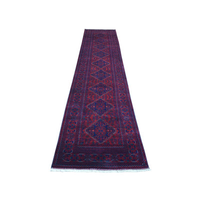 Tapis noué à la main 2 pi 8 po x 13 pi 1 po Khamyab