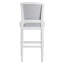 26" Weathered Grey Counter-Height Bar Stool with Grey Upholstered Seat and Back, 1PC-755379276-755379273-755379277