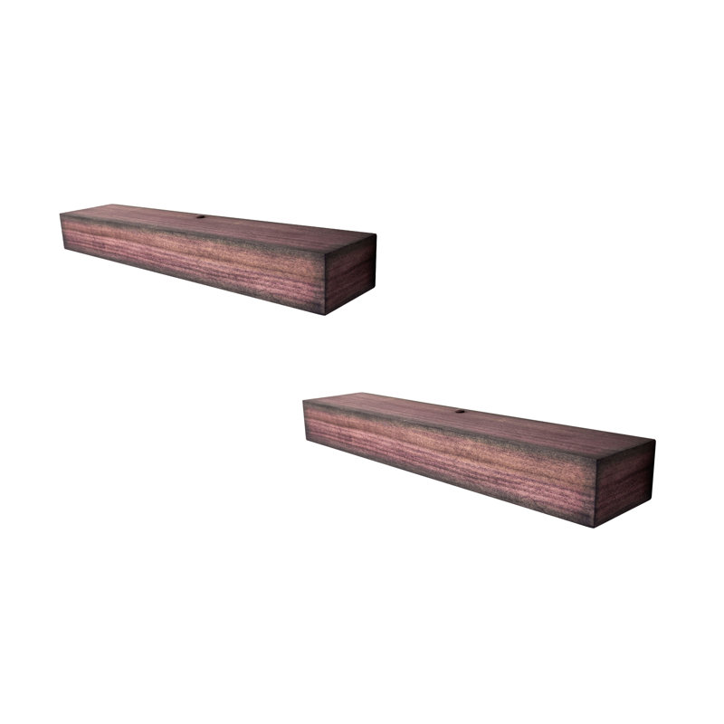 Poplar Floating Shelves, 4" H x 43" W x 6" D