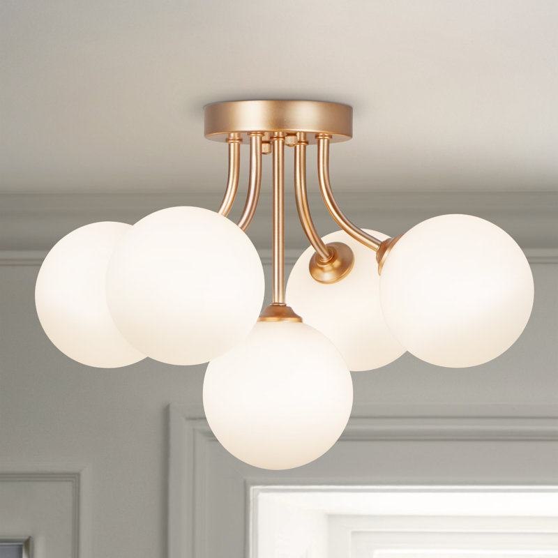 5-light Flush Mount Ceiling Light Hallway Light Fixtures Semi Flush Mount Chandelier